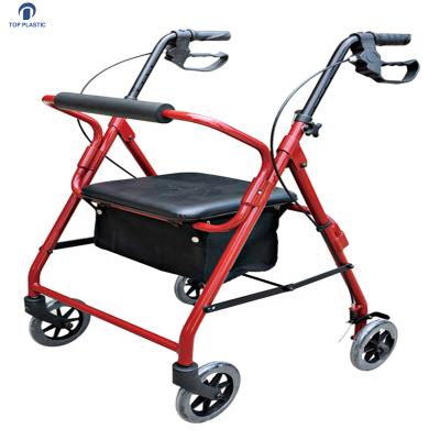 China 150kg Manufacturers For Disabled Foot Health Care Aluminum Rollator Walker for sale