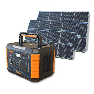 China Home Generator Power Station 220V 500W Wireless Charging AC 220V High Capacity Portable Portable Solar Power Station for sale