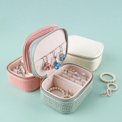 China American European Luxury Custom Logo Retro Jewelry Box Multi Functional Jewelry Ring Lipstick Jewelry Storage Box Earrings Necklace for sale