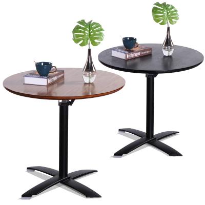 China Modern wholesale aluminum folding table base metal table frame for restaurant furniture outdoor cast aluminum table base for sale