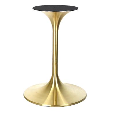 China Modern favorable price designed stainless steel metal table base cafe furniture hardware leg tulip table accessory for sale