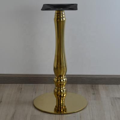 China Modern stainless steel table base hardware metal gold furniture leg for table for sale