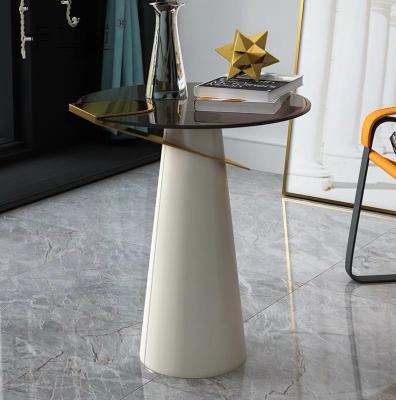 China Wholesale Modern Coffee Tables Modern Glass Metal Design Furniture Style Sets Living Room Tea Table Side Stainless Steel Table for sale