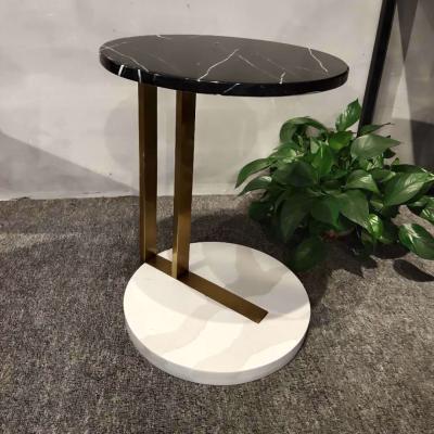 China New Designs Hotel Tea Table Living Room Convertible Sofa Side Table Small Coffee Table With Natural Marble for sale