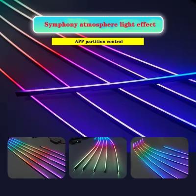 China Universal Car Ambient Lights 18 In 1 Atmosphere Interior  Rgb Car Mood Lighting for sale