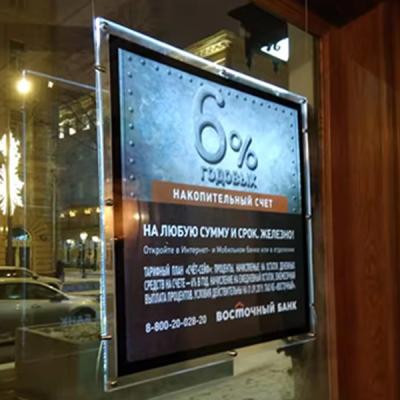 China Advertentie Crystal Light Box 240V Led Sign Board Voor Restaurant Display Te koop