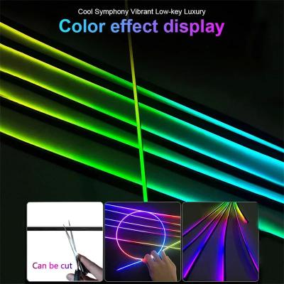 China 18 In 1 Auto Ambient Lighting Light Neon Exterior Strip 96MHz RGB Car Atmosphere Lights for sale