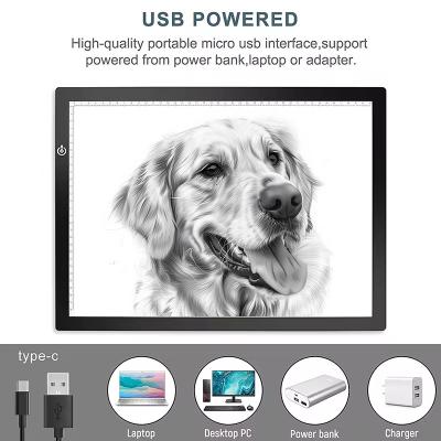 China Portable Design Drawing Board USB Power LED Spurenleuchte zu verkaufen