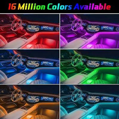 Cina Feste notturne Illuminazione ambientale a LED Auto Quattro modalità Bluetooth Interior Car Ambient Lighting in vendita