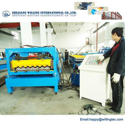 China ROOF Corrugating Roof Tile Production Line for Trapezoid Roofing Profile Rolling Machine for sale