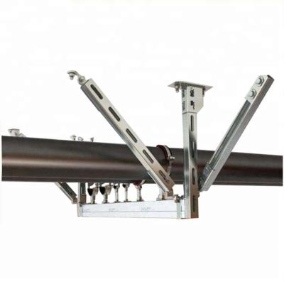 China Antivibration C Bracket C Channel Purlin Galvanized Earthquake Resistance Steel Pipe Support for sale