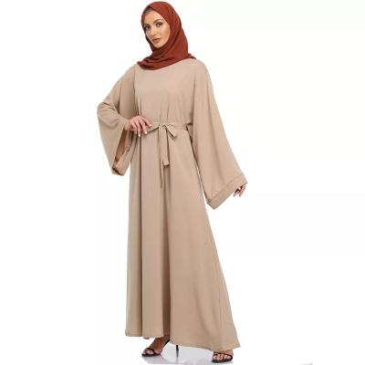 China Hot Sale Polyester Abaya Modest Islamic Clothing Wholesale Long Muslim Robes For Women for sale