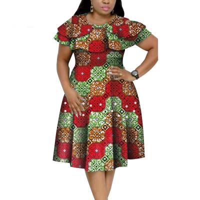 China Ankara clothing H and D fashion African designs dress elegant style print cotton dresses for ladies for sale