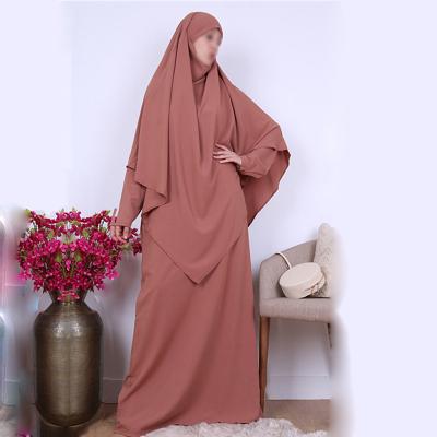 China Prayerset maker jilbab khimar jilbab prayer top robe muslim hijabi islam telekung premium cotton for sale