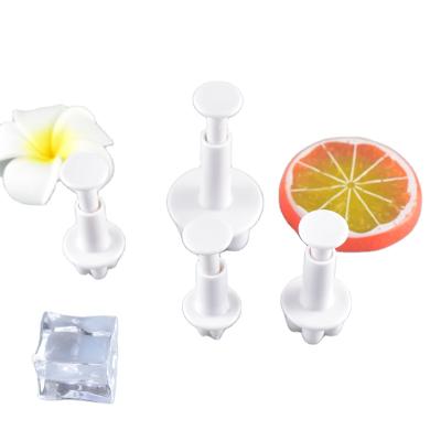 China Stocked 4pcs Five-petal Flower Spring Mold Cake Mold Tool Demoulding Creative Environmental Protection Easy Baking Plastic for sale