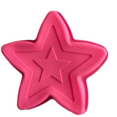 China 7 Inch Star Silicone Cake Mold Sustainable Five-pointed Fondant Tool Baking Molds for sale