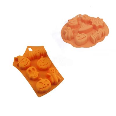 China Viable All Saints Day Halloween Silicone Cake Mold Fondant Tool Molds Baking Mousse for sale