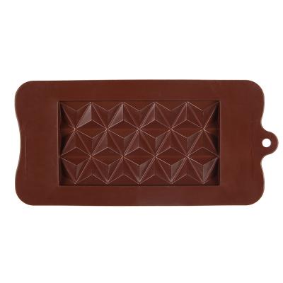 China Viable Triangle Silicone Mold Waffle Chocolate Mold for sale