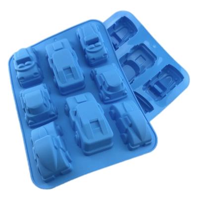 China Advanced Viable 8 Cavity Car Silicone Cake Mold Wedding Silicon Molds Fondant Tool Decoration for sale