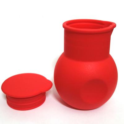 China Sustainable Food Grade Silicone Milk And Chocolate Crucible With Lid Crucible Mold Removable Chocolate Bottle Butter for sale