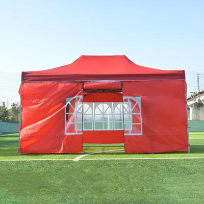 China Roman Window Awnings Tent Folding Stretch Tent Easy Folding Outdoor Waterproof 3x6m Trade Show Tent With Walls for sale