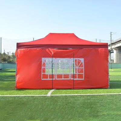 China Wholesale Price Folding 3x6 Stretch Tents Easy Folding Tent Outdoor Canvas Waterproof Tent With Roman Window for sale