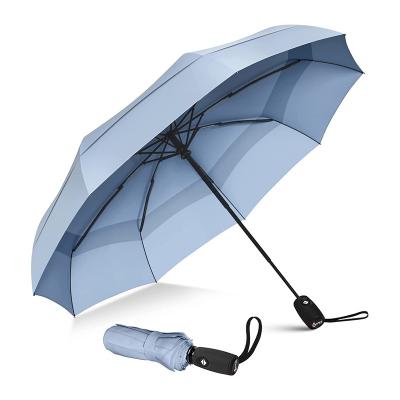 China Travel Open Standard Golf Umbrella Automatic 3 Times Height Modern High Quality Windproof Waterproof For Adults for sale