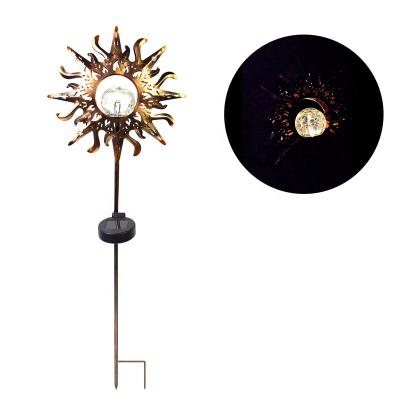 China Keyang LANDSCAPE Light Sun Moon Solar Ground Light Stake Warm White Garden Lights For Landscape Garden Night Lamp KY3510 for sale