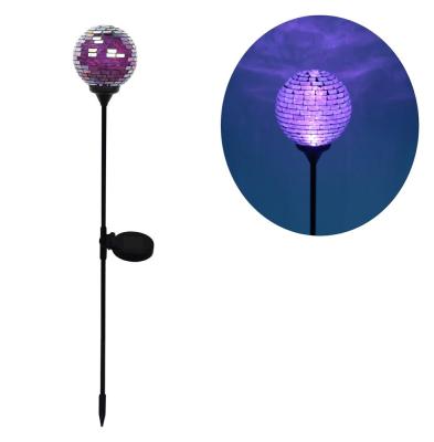 China Solar Garden Crack Mosaic Glass Ball Lights For Garden for sale