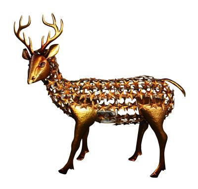 China Garden Grid Solar Deer Stake Lights Outdoor Decorative Light KY3609 for sale