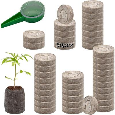 China 2 Inch Coir Pellets American Style Coconut Coir For Greenhouse Planter Starter for sale