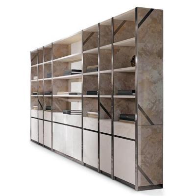 China Large modular luxury shelving unit with 14 drawers, industrial shelving storage free standing shelf for home office for sale