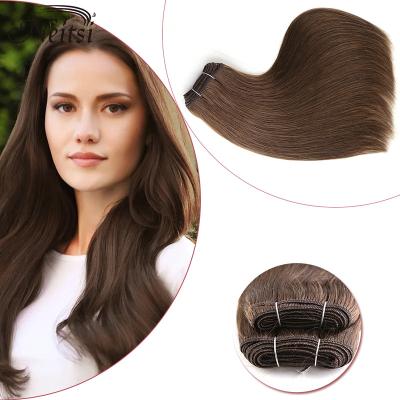 China Neitsi 100g Silky Right Hand Tied Hair Weft Straight Double Drawn Premium Weft Sealer For Hair Extensions for sale