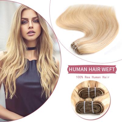 China Machine 100% Neitsi Hair Extension Human Remy Human Hair Weft Straight Silky Straight Human Hair Weft Neitsi Brown Black Blonde Machine for sale