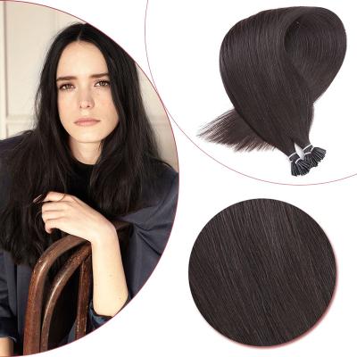 China Neitsi I Tip Silky Straight Hair Extension Pre Bonded Hair 100% On Capsule Fusion Natural Blonde Brown Keratin Raw Brazilian Flat Hair for sale