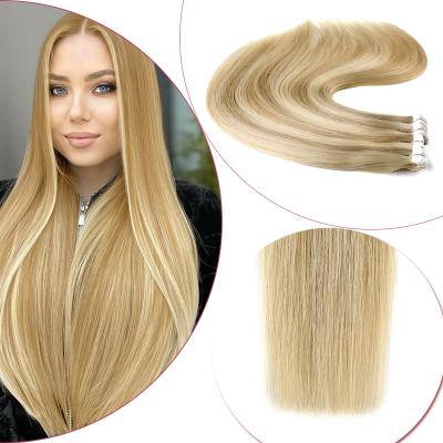 China Mini Remy Human Hair Neitsi Tape Extended Remy Human Hair Extensions 100% European Natural Straight Machine Remy Human Hair Tape Hair Extension for sale