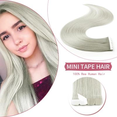 China Mini Remy Human Hair Neitsi Tape Extended Remy Human Hair Extensions 100% European Natural Straight Machine Remy Human Hair Tape Hair Extension for sale