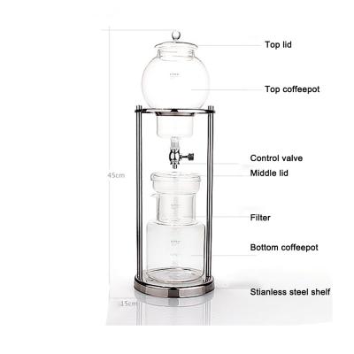 China Hotel Making Your Own Coffee Ice Brew Drip Coffee Machine Parts Drip Coffee Maker for sale