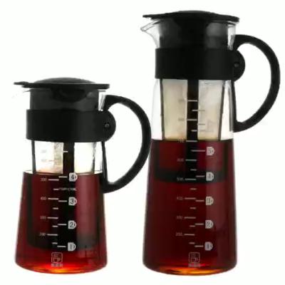 China Viable Sale High Quality Cold Hot Coffee Maker With Fine Filter Multi-Function Dual-Use Cold Brew Coffee Maker for sale