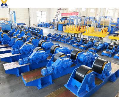 China Building Material Stores 40 Ton Pipe Rotating Adjustable Cat MIG Roll Welding Rig Welding Rotator for sale