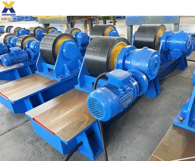 China Building Material Stores Paint Tank Rotating Rolls 20ton Long Pipe Welding Rotator for sale