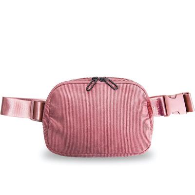 China Newest Style Custom Fashion Water Proof New Style Waterproof Nylon Fanny Pack Waist Bag Waterproof Nylon Pink Sports Running Bum Belt Waist Bag Anywhere for sale