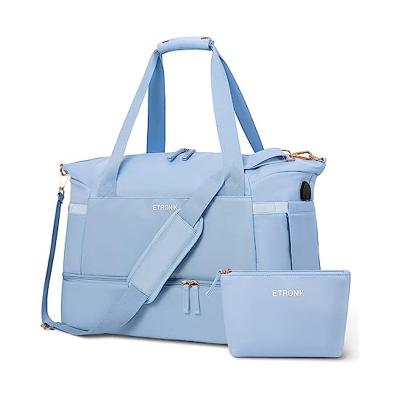 China Fashion hot sale eco-friendly handbags and comfortable purse set shoulder bag handbag rose nylon duffel bag for sale