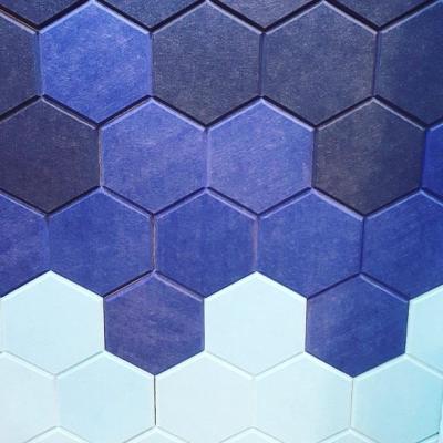 China Eco-friendly Polyester Acoustic Hexagon Acoustic Panel Tile Price 100% Sound Nice Felt Panel for sale