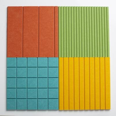 China Environmentally Friendly Pet Soundproofing Polyester Fiber Acoustic Panel 8/9/12/15/18mm for sale