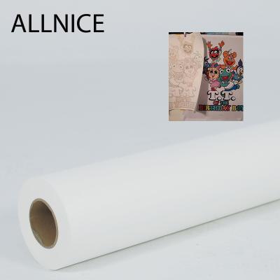 China ALLNICE Textile Wholesale Rate 35gsm 50gsm Sublimation Paper High Transfer Super Thin Sublimation For Textile for sale