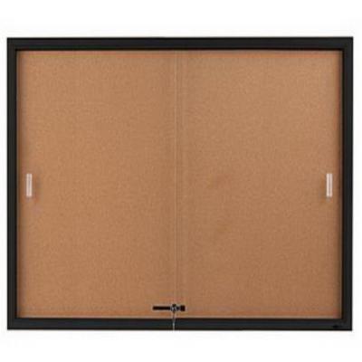 China Message Board Sliding Glass Door Notification Case for sale