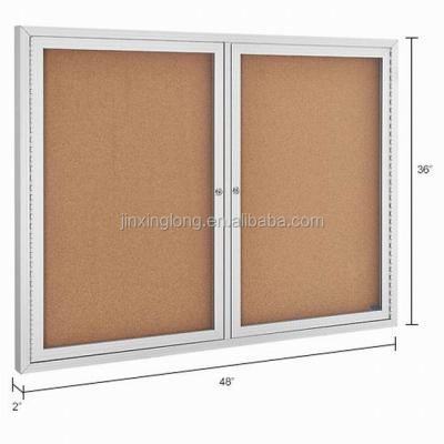 China Message Board Included Bulletin Boards - Cork - Aluminum Frame - 48