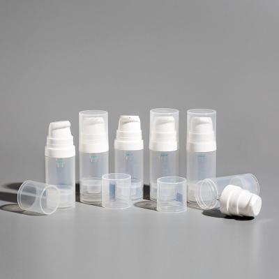 China Travel Wholesale Cosmetic Set 5ml 10ml PP Vacuum Lotion Small Capacity Plastic Bottle for sale