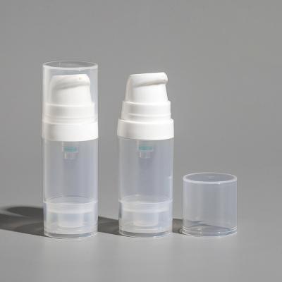 China Custom Small Capacity Cosmetic Travel Set 5ml 10ml PP Vacuum Lotion Plastic Bottle for sale